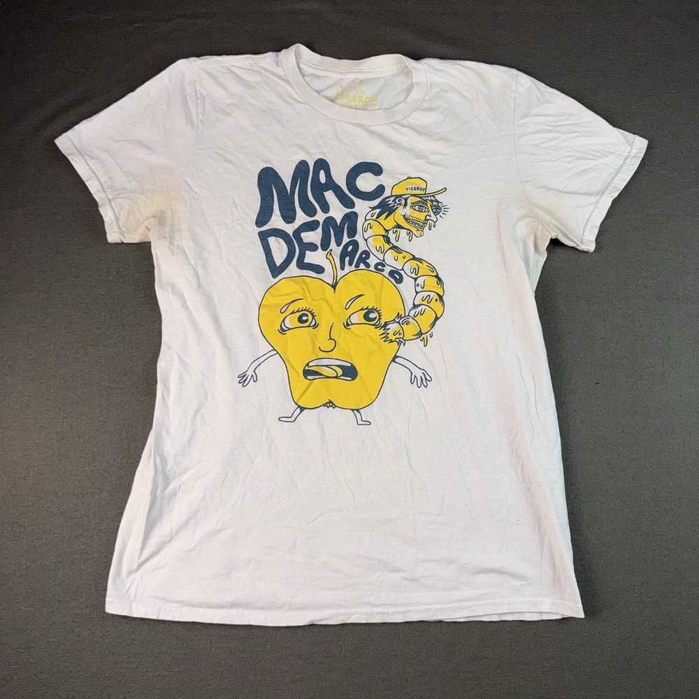 Mac DeMarco Killer Acid Big Apple Tour Graphic T-Shirt Womens Medium Cream